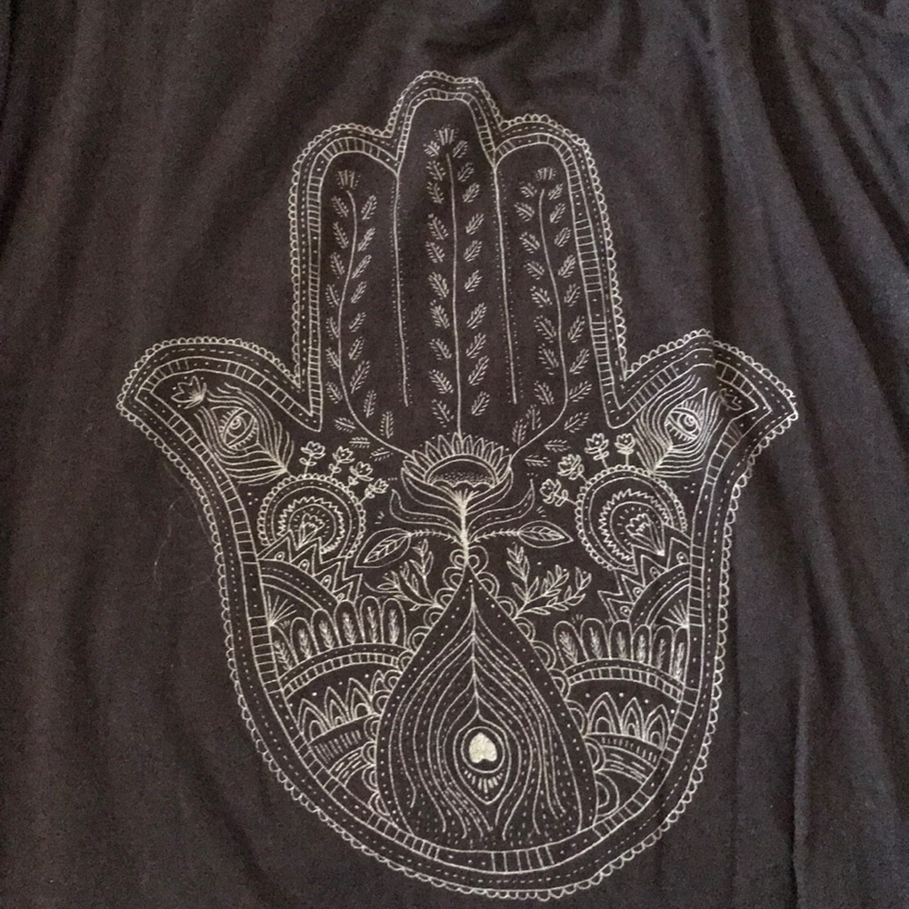 Short sleeve boho top